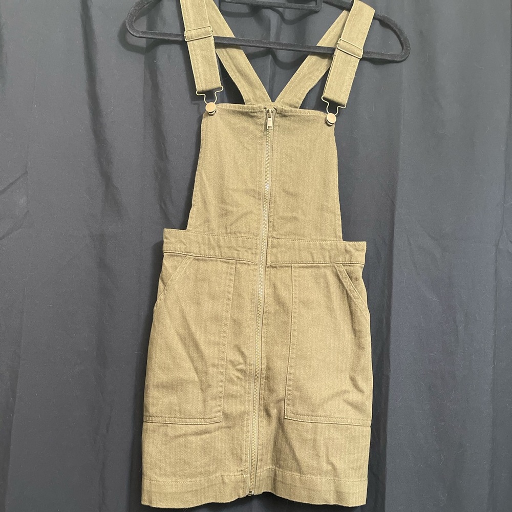 Forever 21 Olive green overall skirt